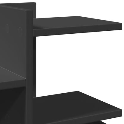 Organizer per la Scrivania Nero 49x20x52,5 cm in Multistrato | homemem39