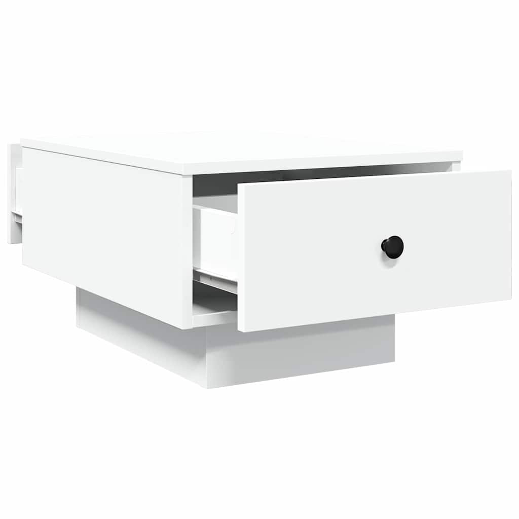 Tavolino da Salotto Bianco 60x45x31 cm in Legno Multistrato