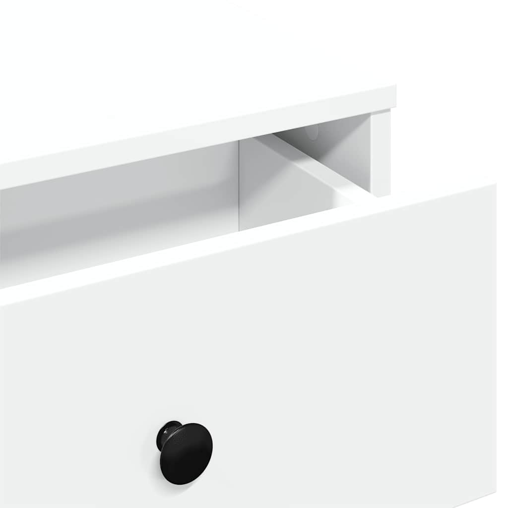 Tavolino da Salotto Bianco 60x45x31 cm in Legno Multistrato