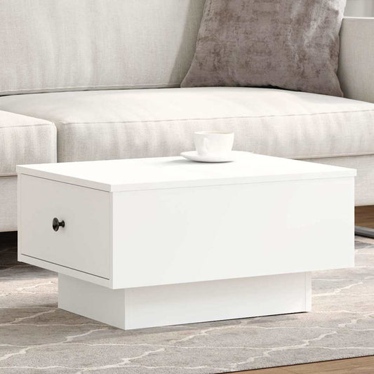 Tavolino da Salotto Bianco 60x45x31 cm in Legno Multistrato | homemem39