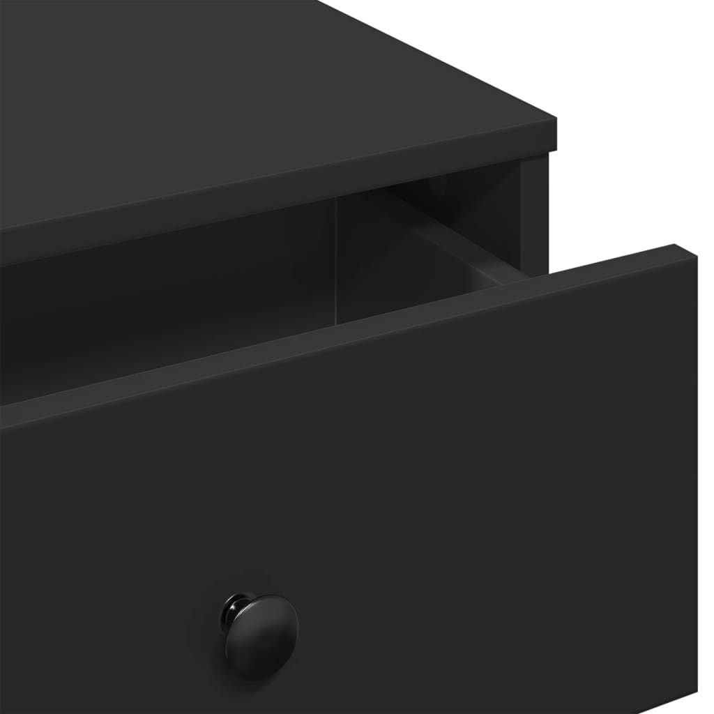 Tavolino da Salotto Nero 60x45x31 cm in Legno Multistrato | homemem39