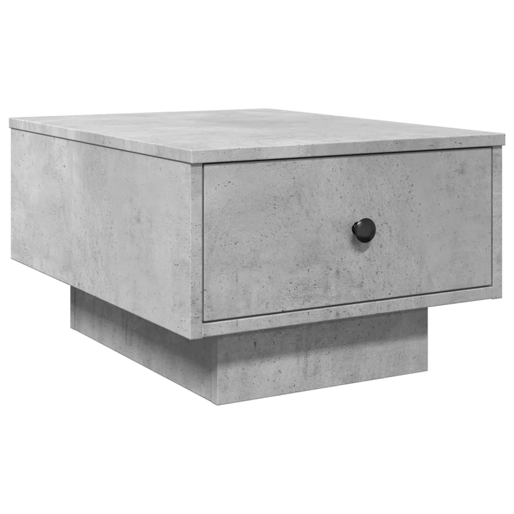 Tavolino da Salotto Grigio Cemento 60x45x31cm Legno Multistrato | homemem39