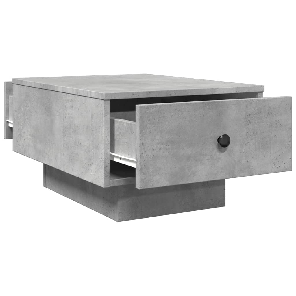 Tavolino da Salotto Grigio Cemento 60x45x31cm Legno Multistrato | homemem39