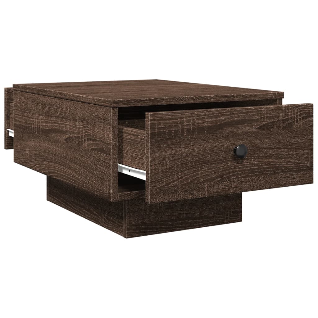 Tavolino da Salotto Rovere Marrone 60x45x31cm Legno Multistrato