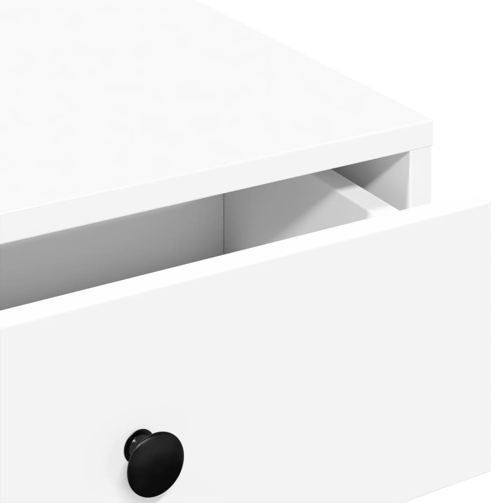 Tavolino da Salotto Bianco 90x90x28 cm in Truciolato | homemem39