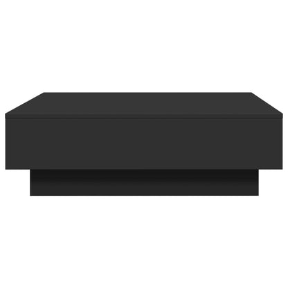 Tavolino da Salotto Nero 90x90x28 cm in Truciolato