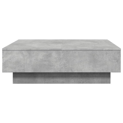 Tavolino da Salotto Grigio Cemento 90x90x28cm Legno Multistrato