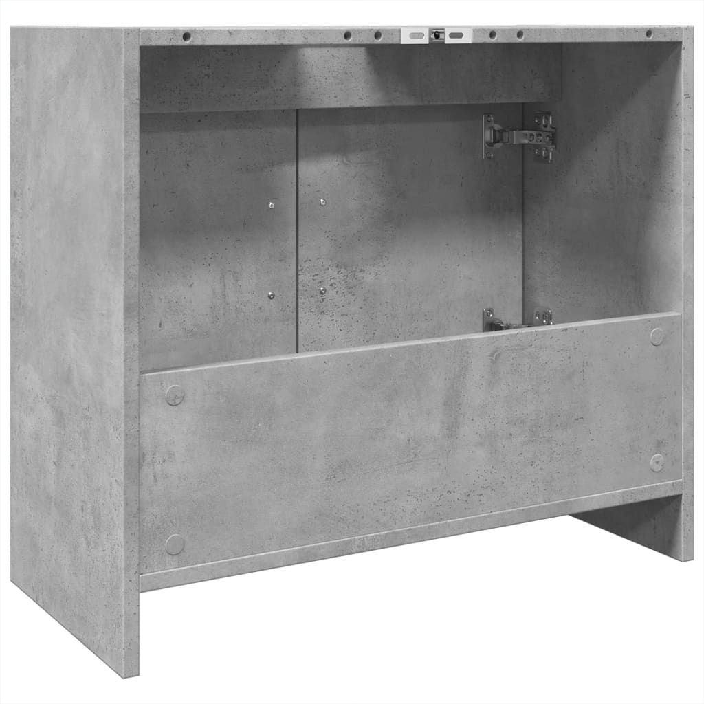Mobile Lavabo Grigio Cemento 63x29x55 cm in Legno Multistrato | homemem39