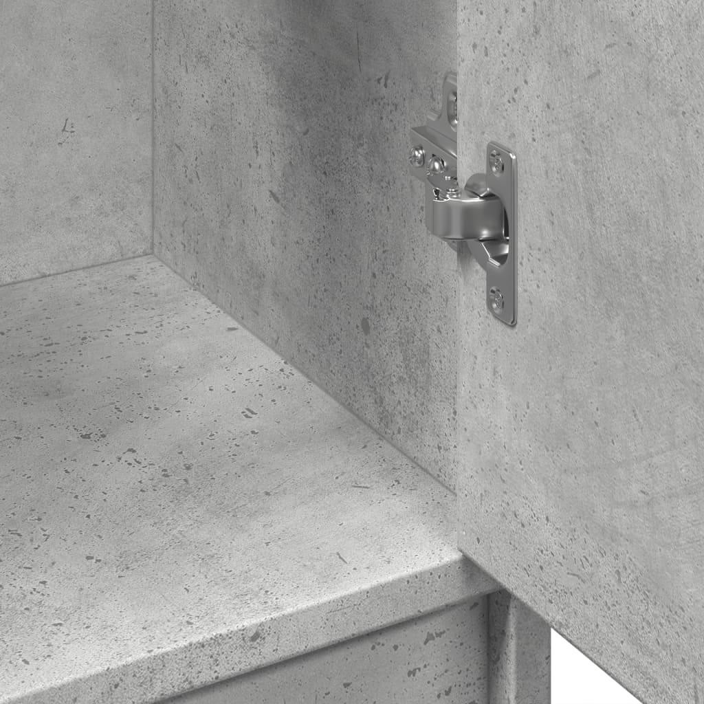 Mobile Lavabo Grigio Cemento 63x29x55 cm in Legno Multistrato | homemem39
