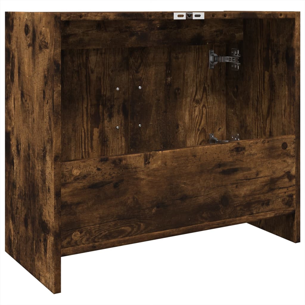 Mobile Lavabo Rovere Fumo 63x29x55 cm in Legno Multistrato | homemem39