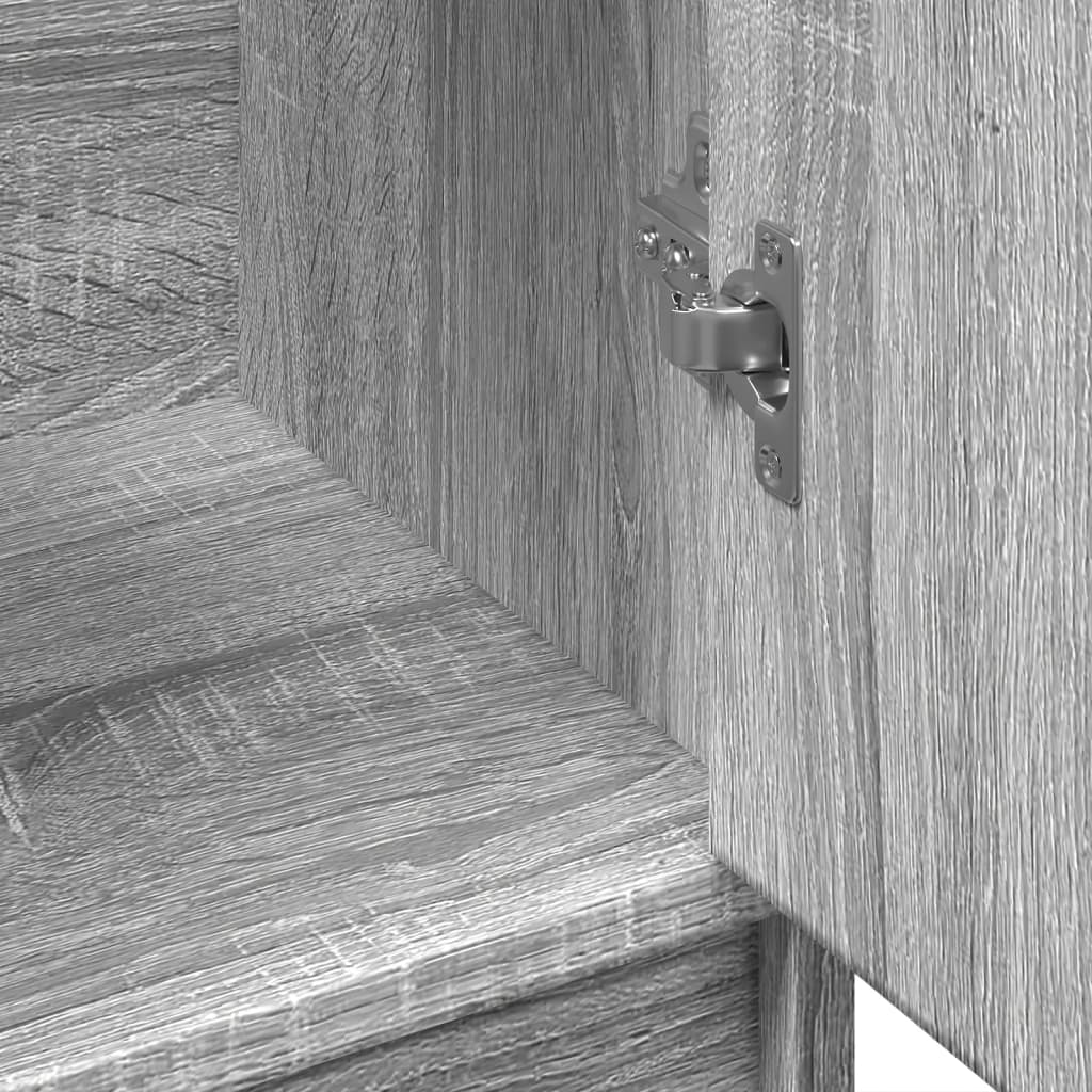 Mobile Lavabo Grigio Sonoma 63x29x55 cm in Legno Multistrato