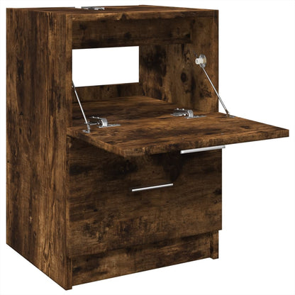 Mobile Lavabo Rovere Fumo 80x33x60 cm in Legno Multistrato | homemem39