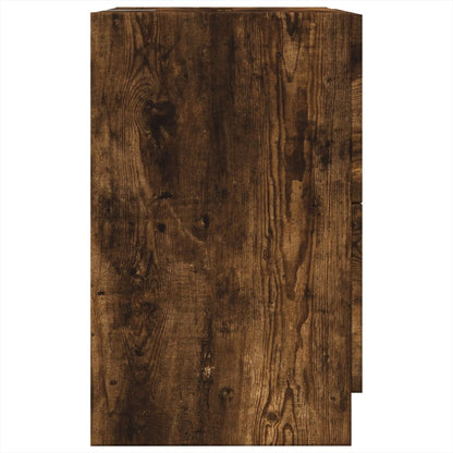 Mobile Lavabo Rovere Fumo 80x33x60 cm in Legno Multistrato | homemem39