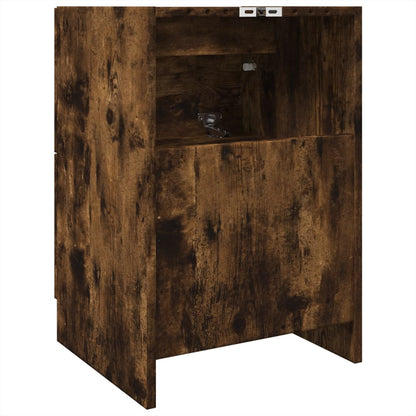 Mobile Lavabo Rovere Fumo 80x33x60 cm in Legno Multistrato | homemem39