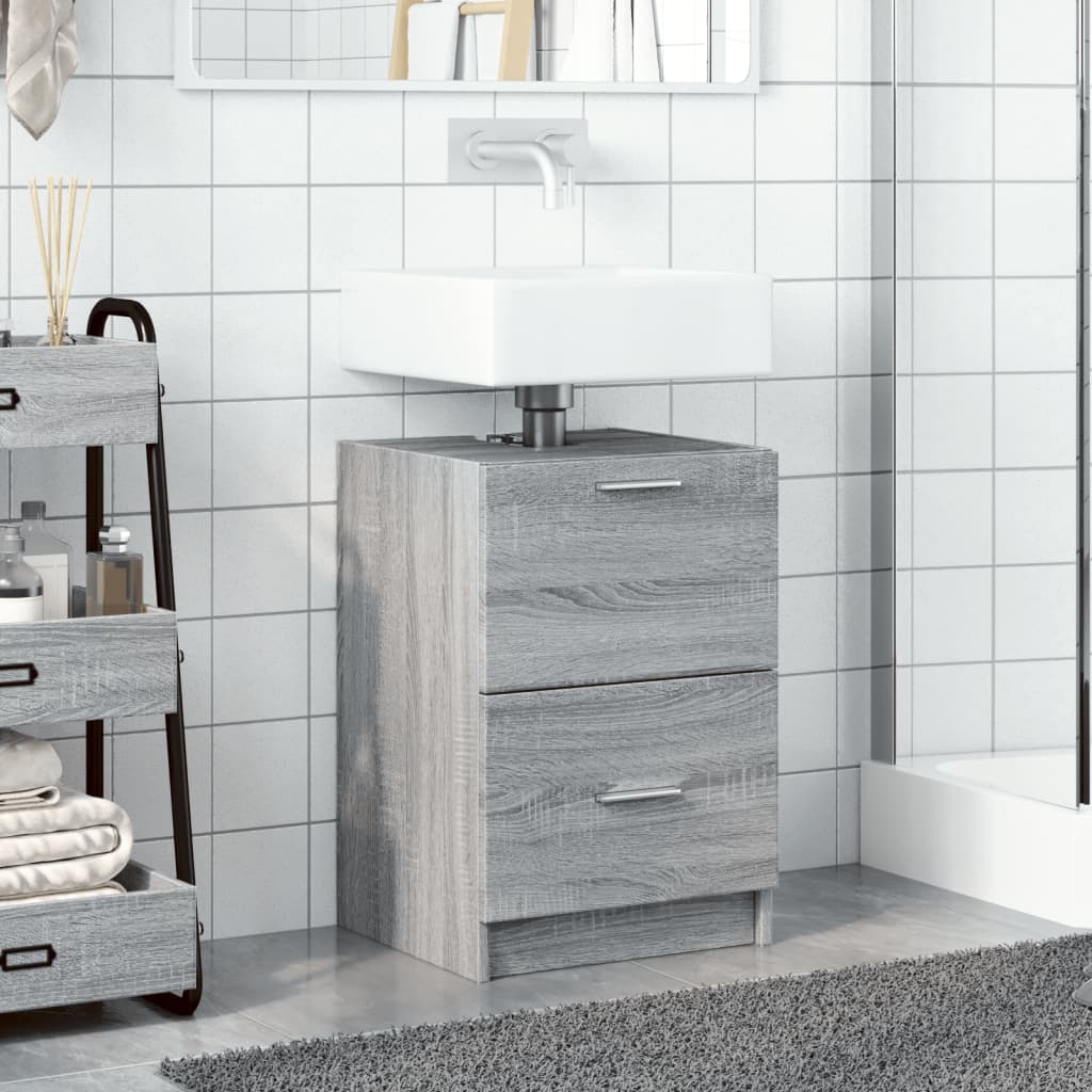 Mobile Lavabo Grigio Sonoma 40x37x59 cm in Truciolare | homemem39