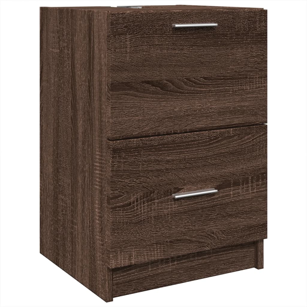 Mobile Lavabo Rovere Marrone 40x37x59 cm in Truciolare | homemem39