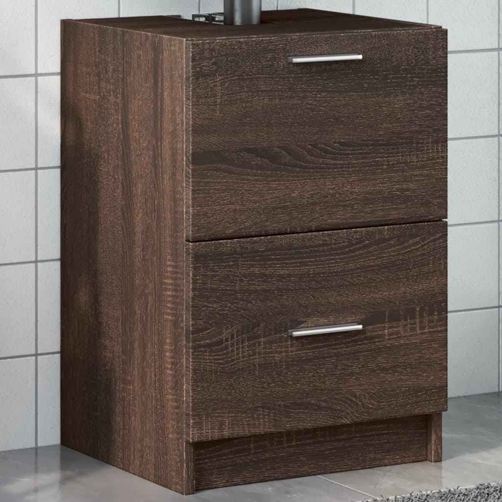 Mobile Lavabo Rovere Marrone 40x37x59 cm in Truciolare | homemem39