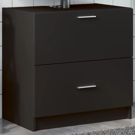 Mobile Lavabo Nero 59x37x59 cm in Truciolare | homemem39