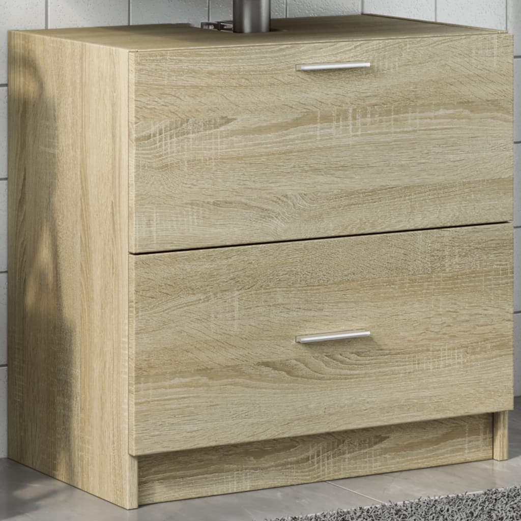 Mobile Sottolavabo Rovere Sonoma 59x37x59 cm in Truciolare | homemem39