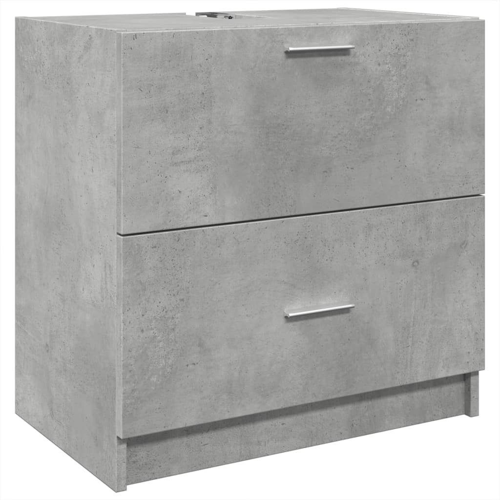 Mobile Lavabo Grigio Cemento 59x37x59 cm in Truciolare | homemem39