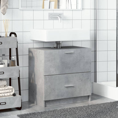 Mobile Lavabo Grigio Cemento 59x37x59 cm in Truciolare | homemem39