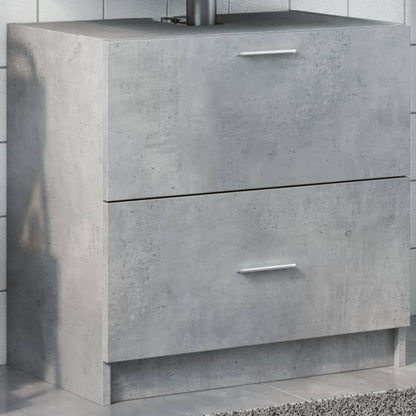 Mobile Lavabo Grigio Cemento 59x37x59 cm in Truciolare | homemem39