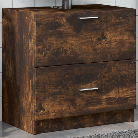 Mobile Lavabo Rovere Fumo 59x37x59 cm in Truciolare | homemem39