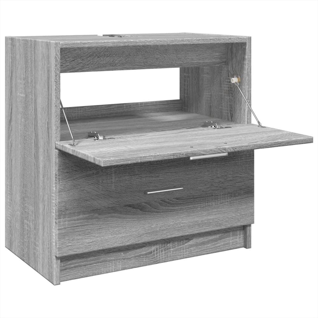 Mobile Lavabo Grigio Sonoma 59x37x59 cm in Truciolare | homemem39