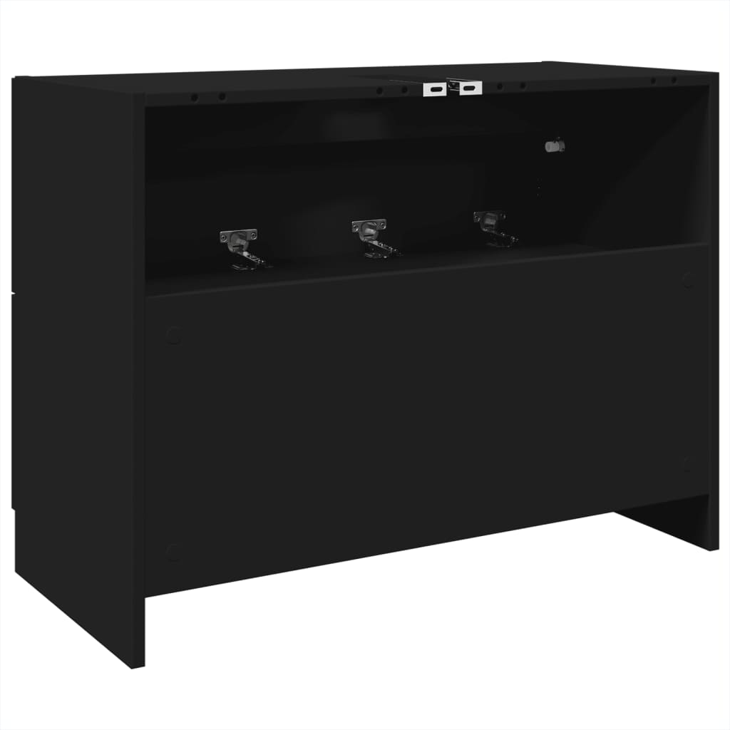 Mobile Lavabo Nero 78x37x59 cm in Truciolare | homemem39