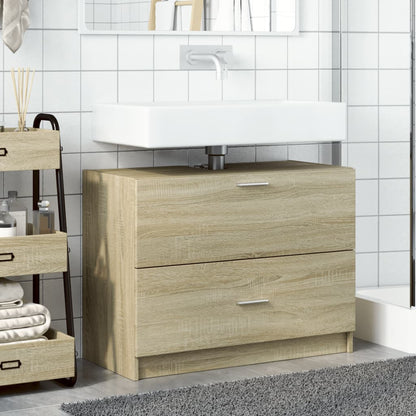 Mobile Sottolavabo Rovere Sonoma 78x37x59 cm in Truciolare | homemem39
