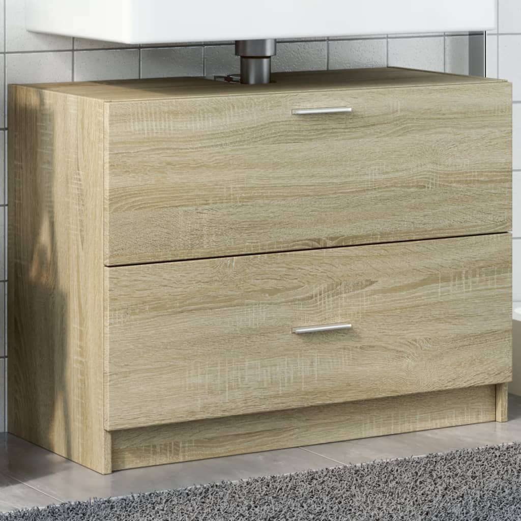 Mobile Sottolavabo Rovere Sonoma 78x37x59 cm in Truciolare | homemem39