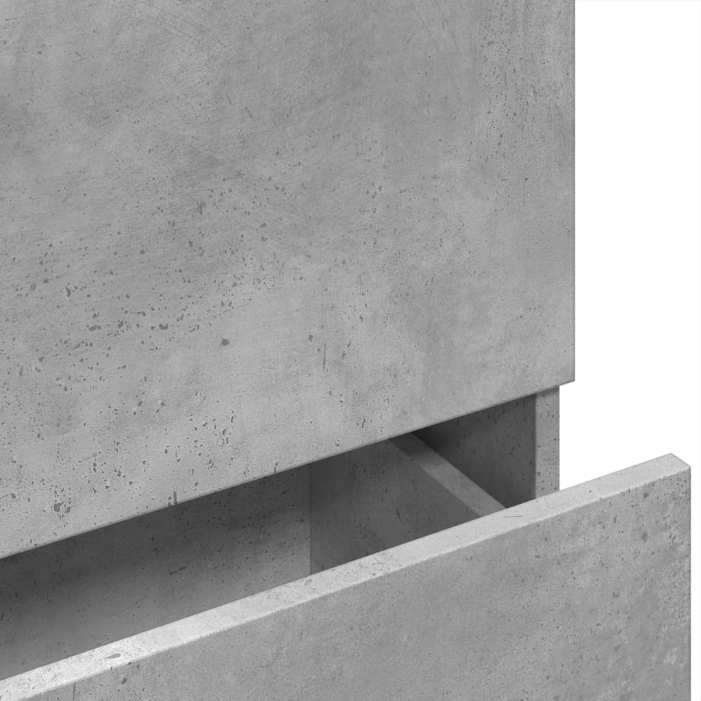 Mobile Lavabo Grigio Cemento 78x37x59 cm in Truciolare