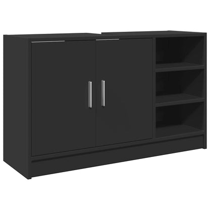 Mobile Lavabo Nero 90x29x55 cm in Truciolato | homemem39