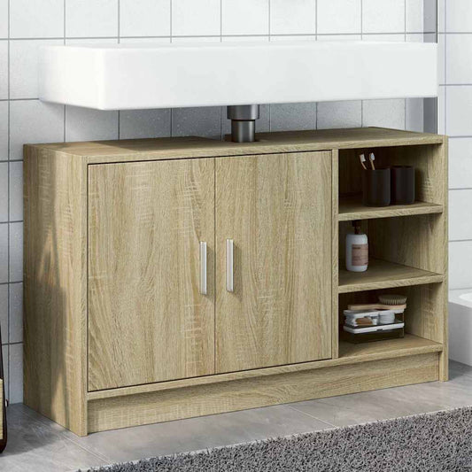 Mobile Lavabo Rovere Sonoma 90x29x55 cm in Truciolare | homemem39