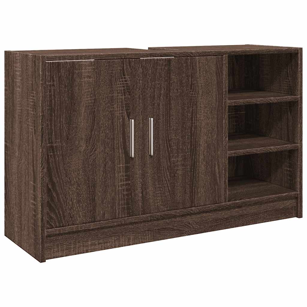 Mobile Lavabo Rovere Marrone 90x29x55 cm in Truciolare | homemem39