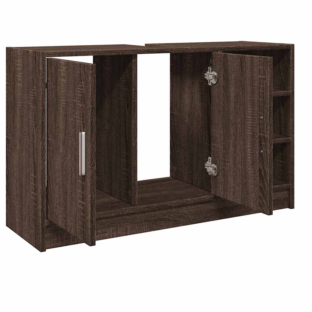 Mobile Lavabo Rovere Marrone 90x29x55 cm in Truciolare | homemem39