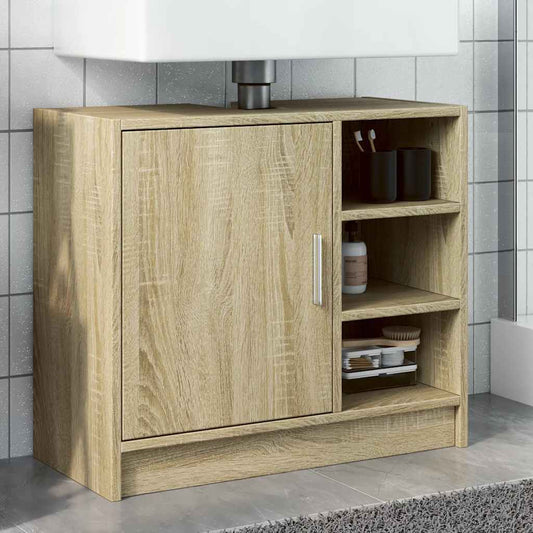 Mobile Lavabo Rovere Sonoma 63x29x55 cm Legno Multistrato | homemem39