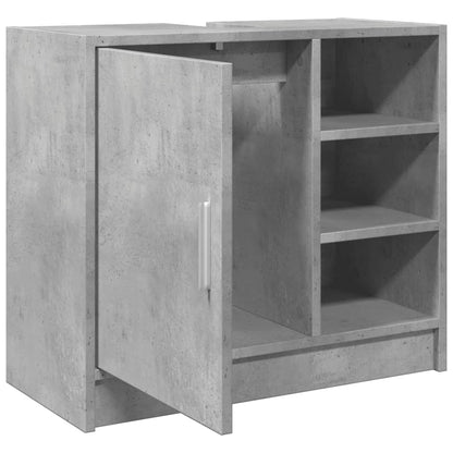 Mobile Lavabo Grigio Cemento 63x29x55 cm in Legno Multistrato | homemem39