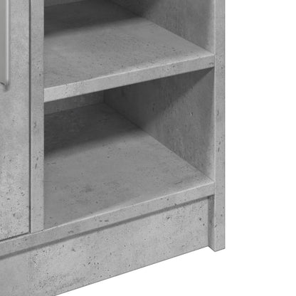 Mobile Lavabo Grigio Cemento 63x29x55 cm in Legno Multistrato | homemem39