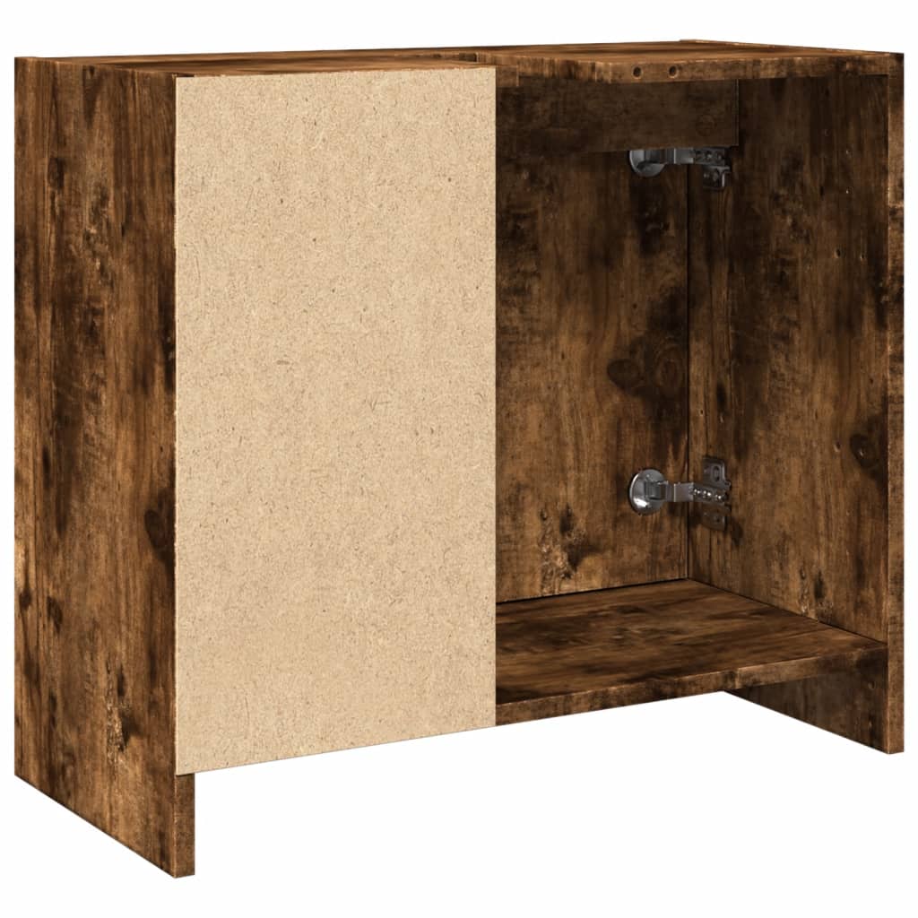 Mobile Lavabo Rovere Fumo 63x29x55 cm in Legno Multistrato | homemem39