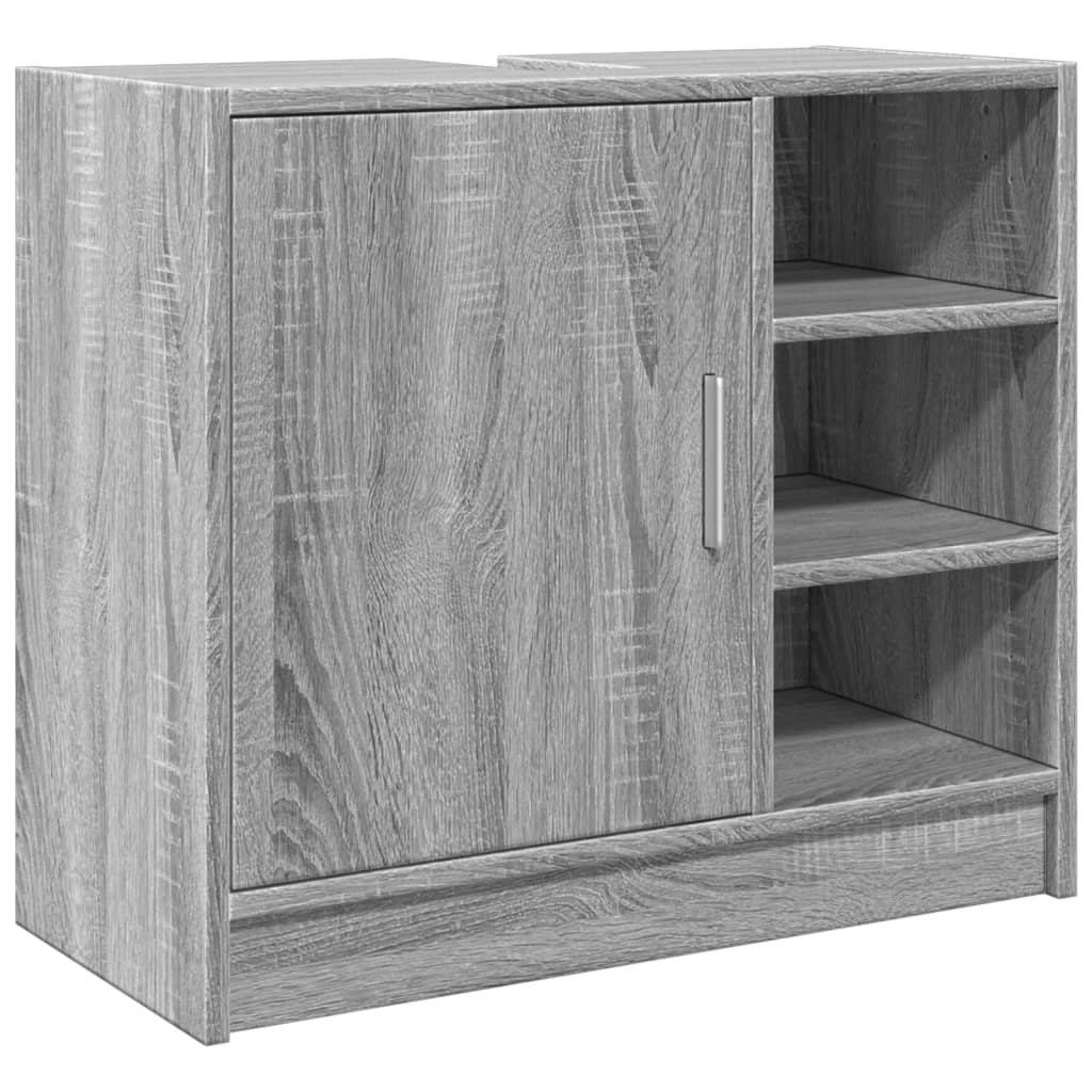 Mobile Lavabo Grigio Sonoma 63x29x55 cm in Legno Multistrato | homemem39