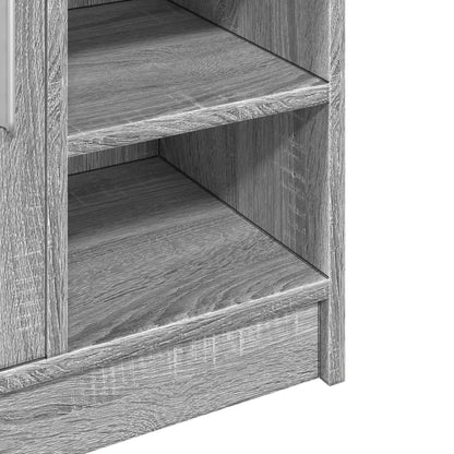 Mobile Lavabo Grigio Sonoma 63x29x55 cm in Legno Multistrato | homemem39