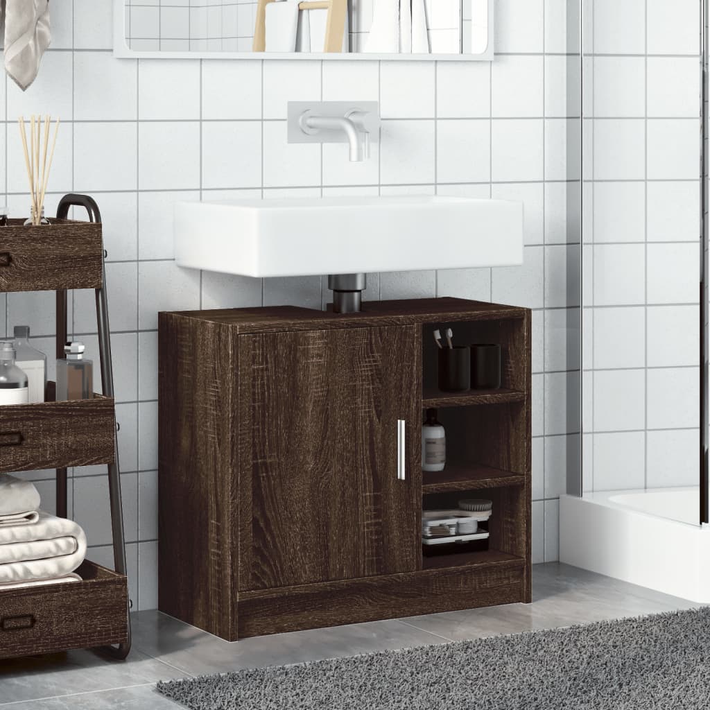 Mobile Lavabo Rovere Fumo 63x29x55 cm in Truciolare | homemem39