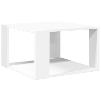 Tavolino da caffè bianco 51,5x51,5x30cm in legno ingegnerizzato