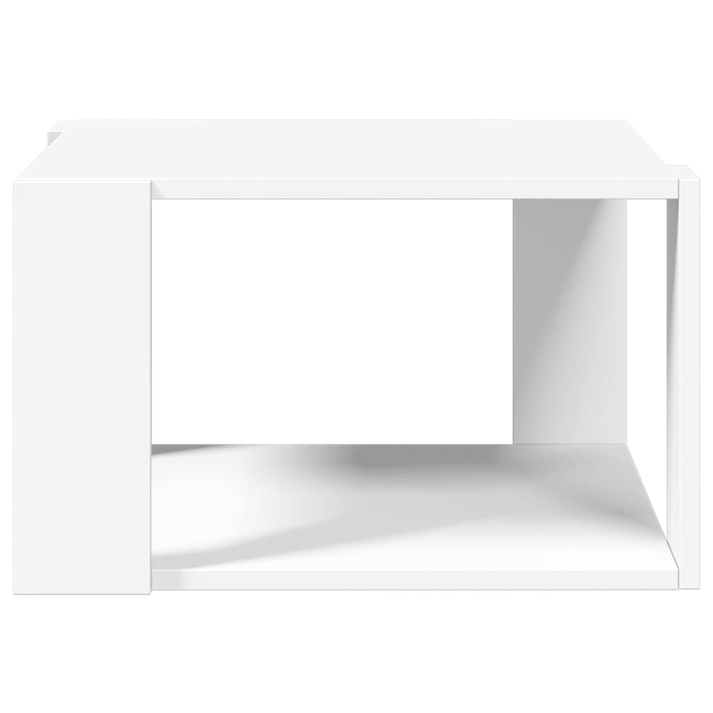 Tavolino da caffè bianco 51,5x51,5x30cm in legno ingegnerizzato