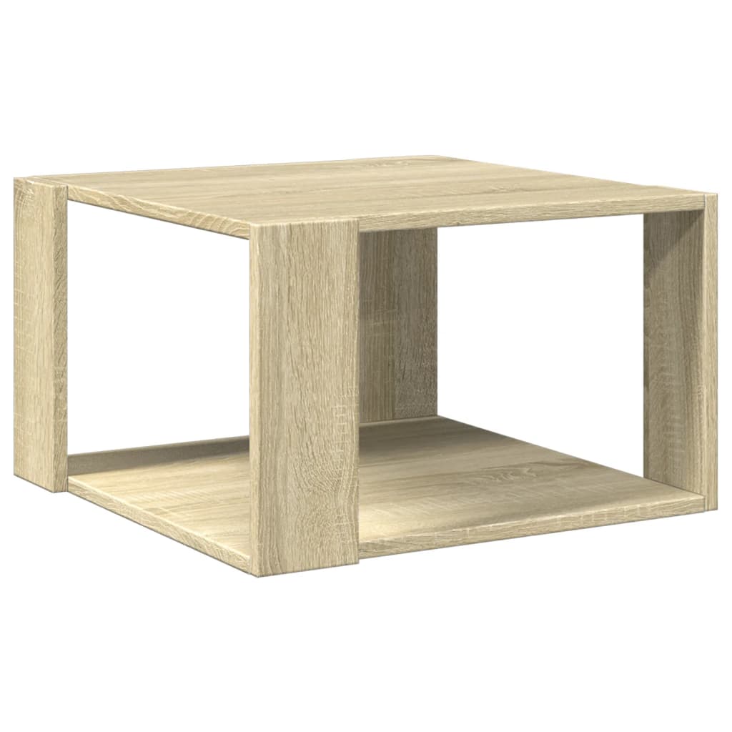 Tavolino Salotto Rovere Sonoma 51,5x51,5x30cm Legno Multistrato | homemem39