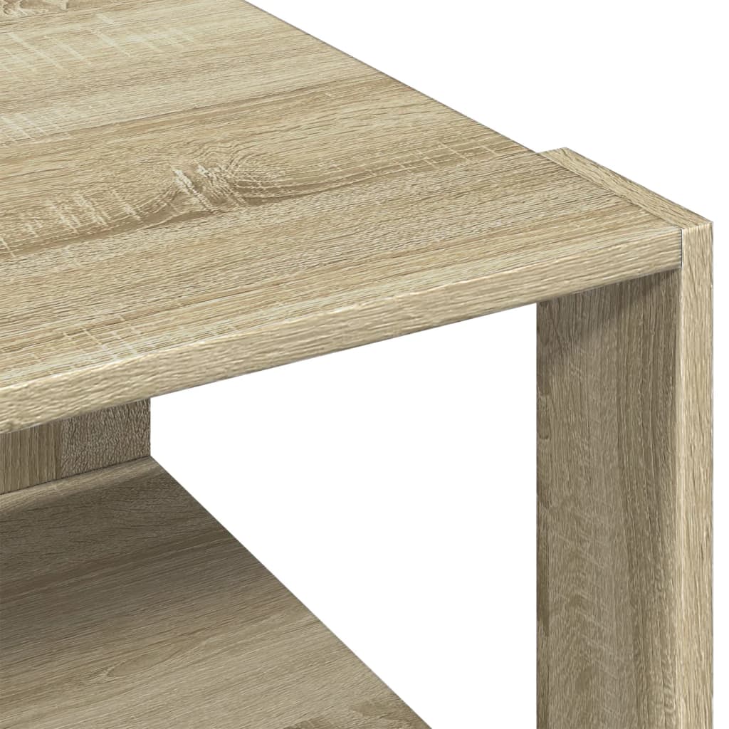 Tavolino Salotto Rovere Sonoma 51,5x51,5x30cm Legno Multistrato