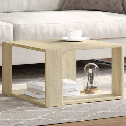 Tavolino Salotto Rovere Sonoma 51,5x51,5x30cm Legno Multistrato | homemem39