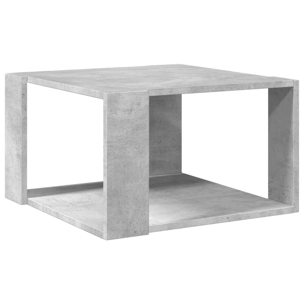 Tavolino Salotto Grigio Cemento 51,5x51,5x30 Legno Multistrato | homemem39