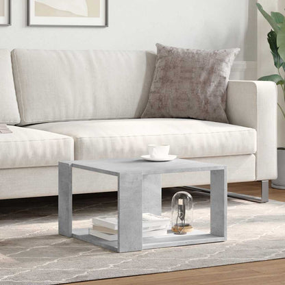 Tavolino Salotto Grigio Cemento 51,5x51,5x30 Legno Multistrato | homemem39